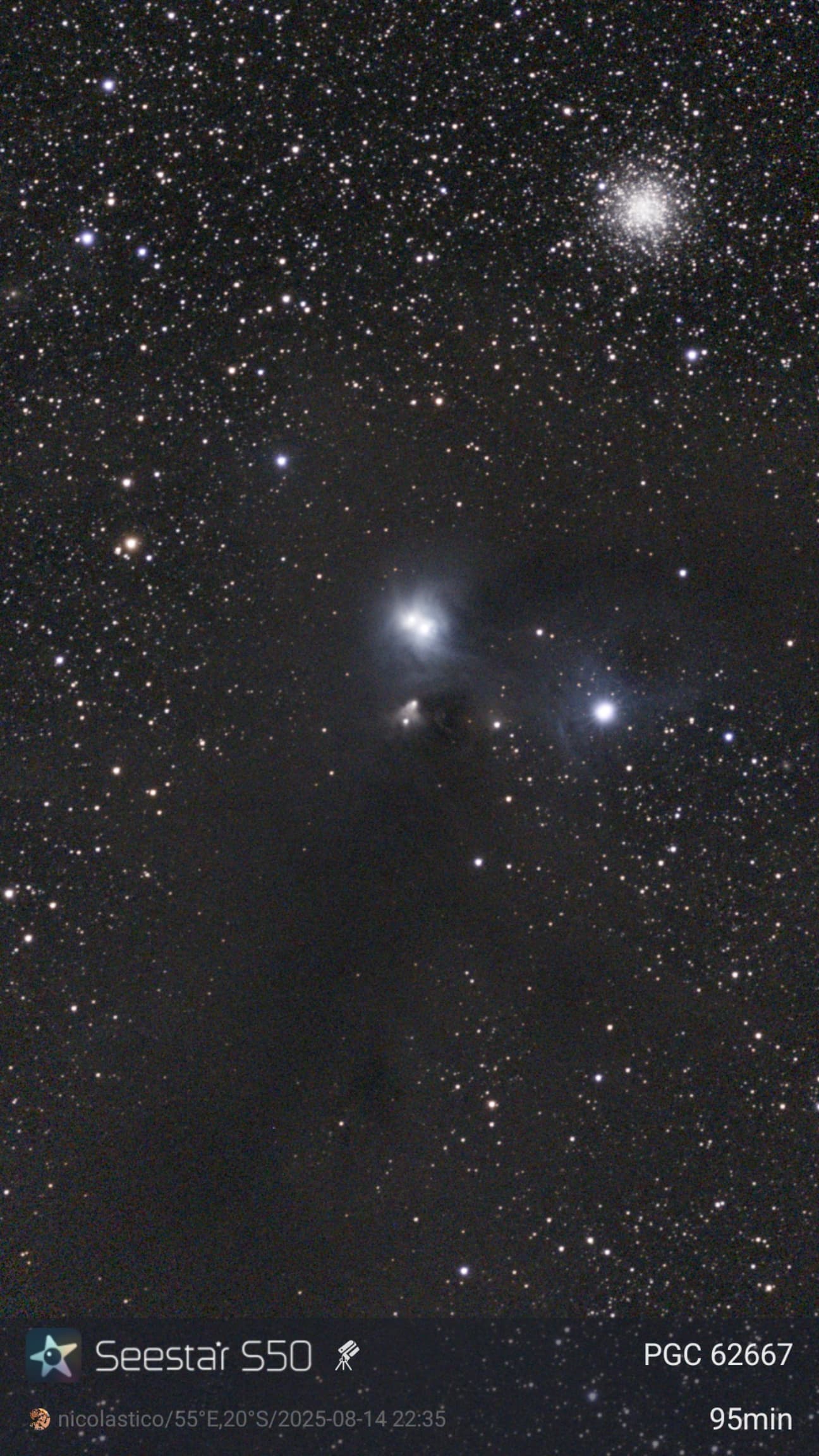 NGC 6729 – brut Seestar