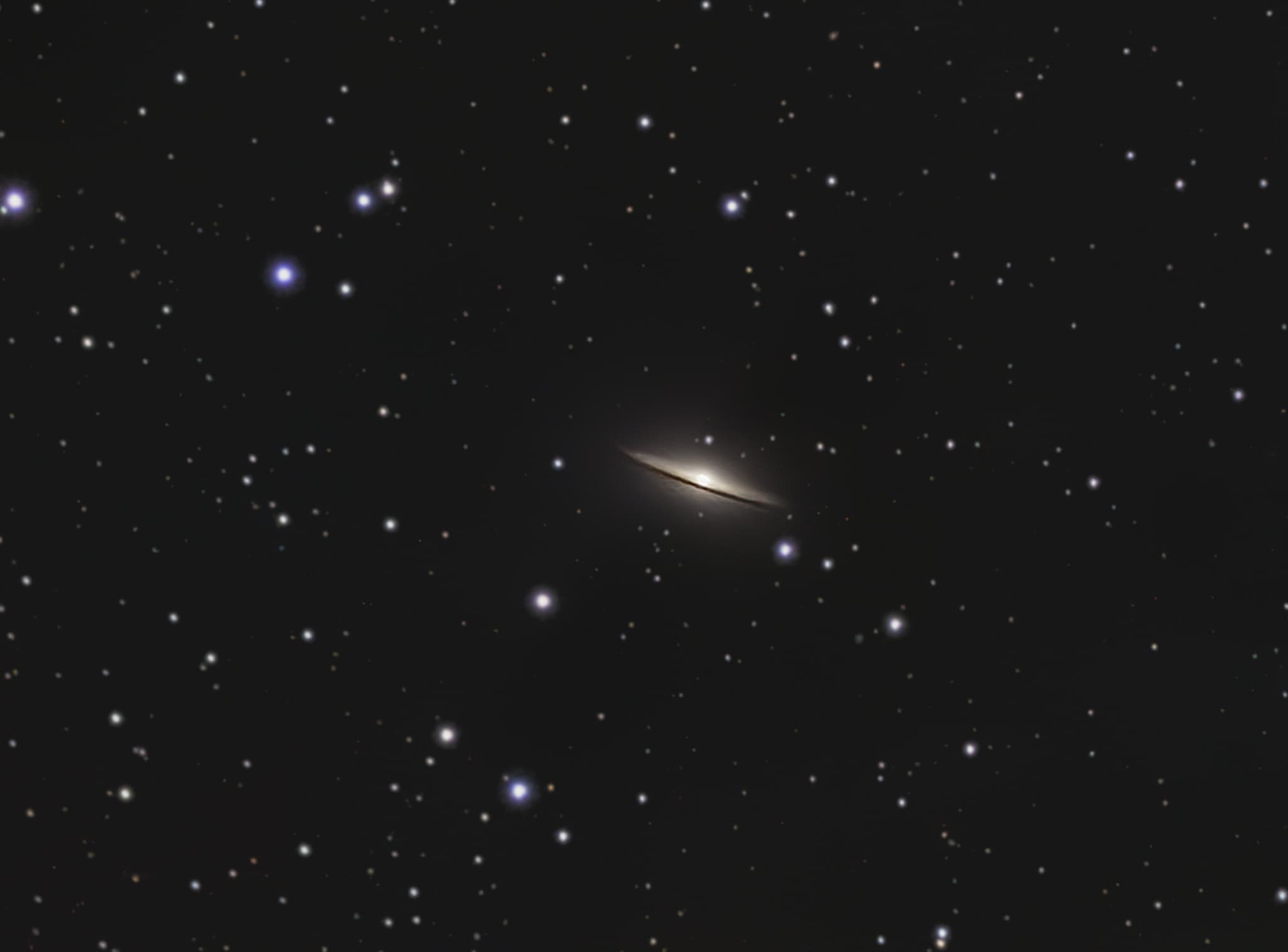 M 104 Galaxie du sombrero, 204x60s - Seestar S50