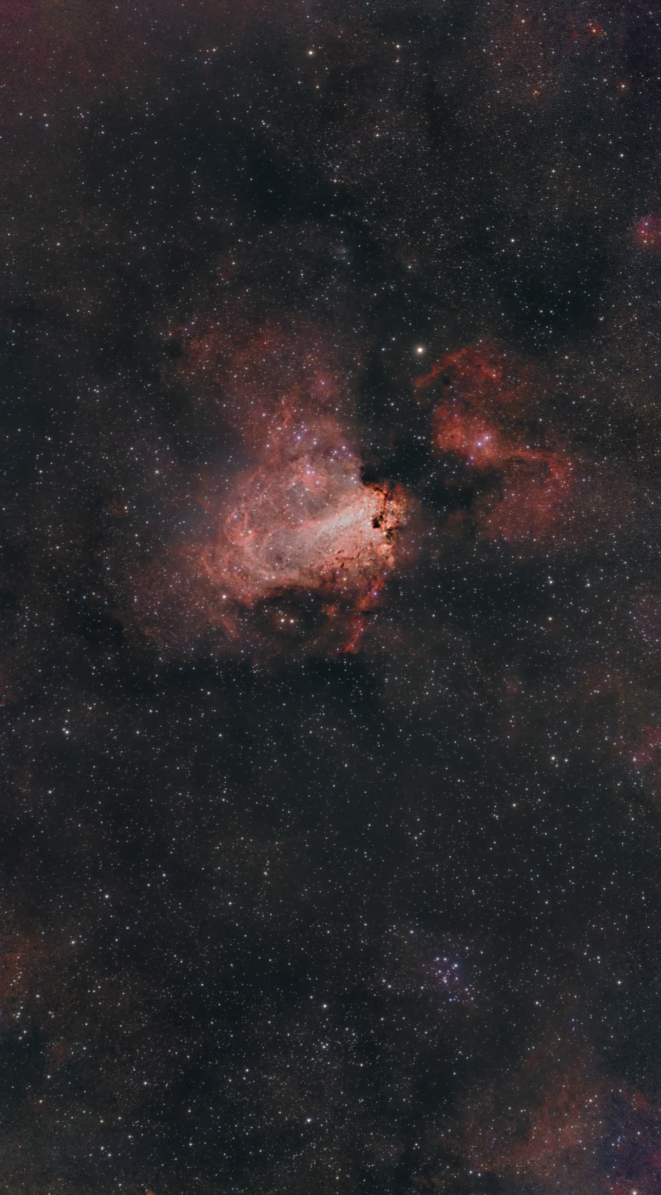 M 17 Nebuleuse Omega, 970x20s - Seestar S50