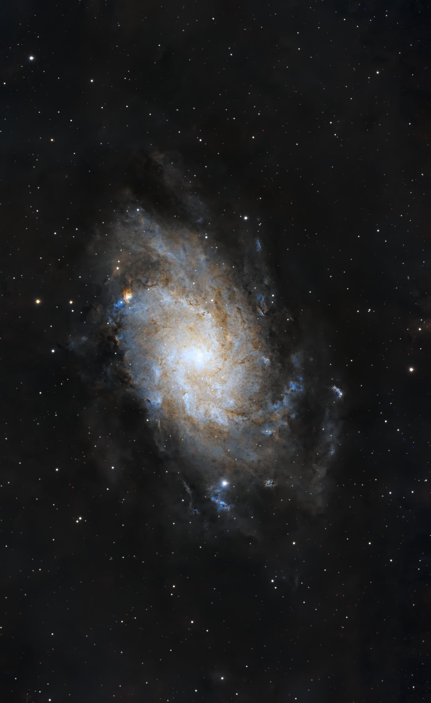 M 33 Galaxie du triangle, 486x20s - Seestar S50