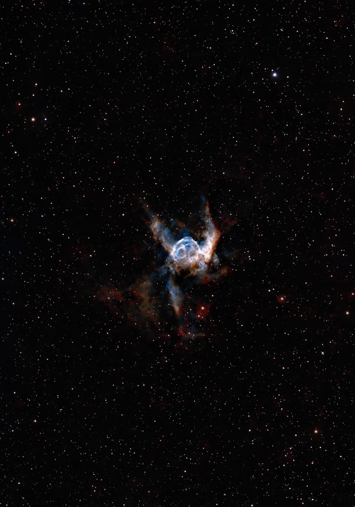 SH2-198 Nebuleuse du casque de Thor, 301x20s - Seestar S50