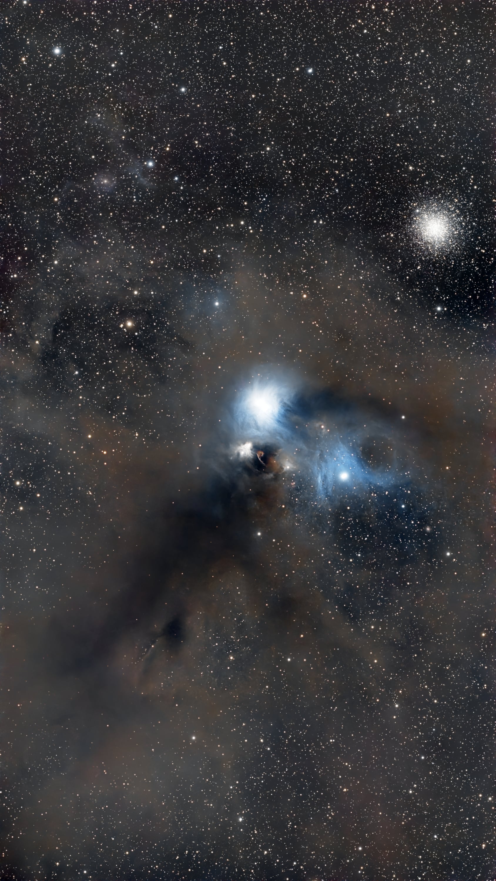 C 68 Nebuleuse de Corona Australis, 37x300s - Askar 71F et ASI585MC
