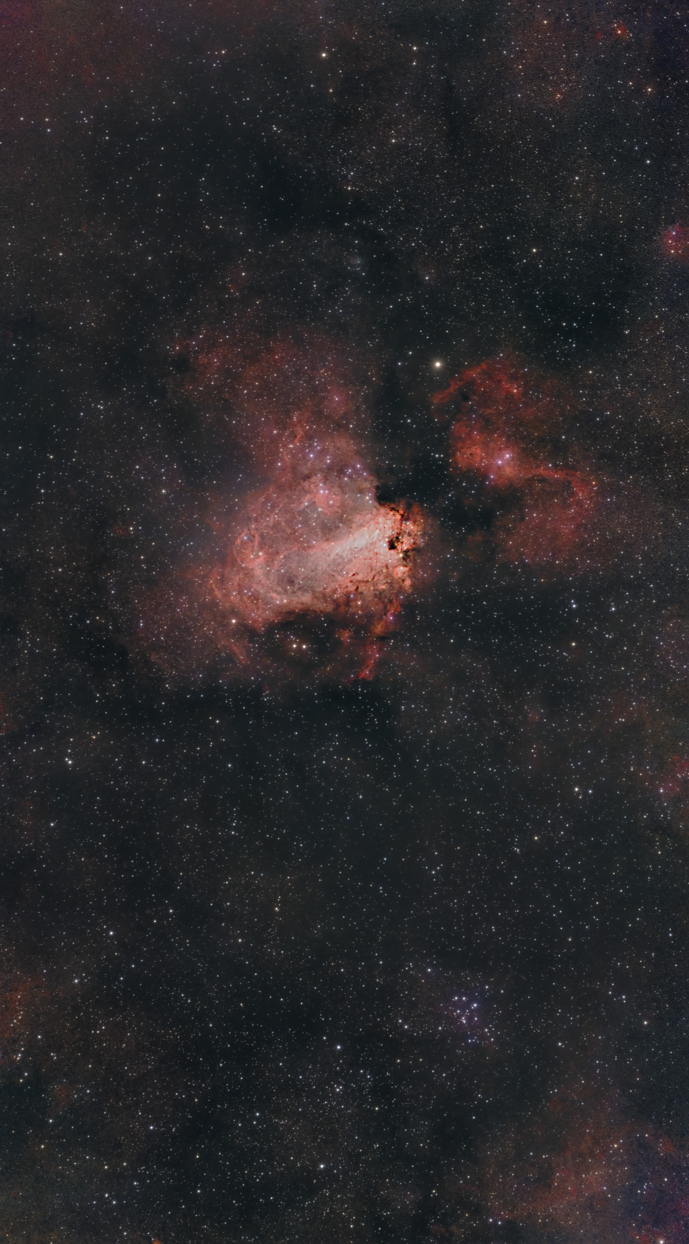 M 17 Nébuleuse Oméga, 970×20s - Seestar S50