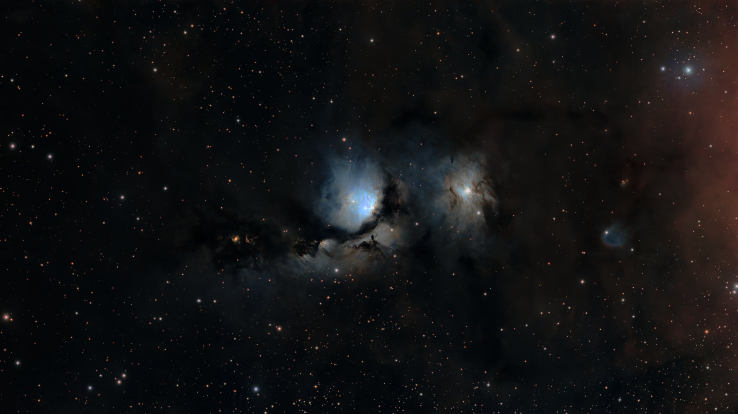 M 78 Nébuleuse de Casper le gentil fantôme, 83×300s - Askar 71F et ASI585MC