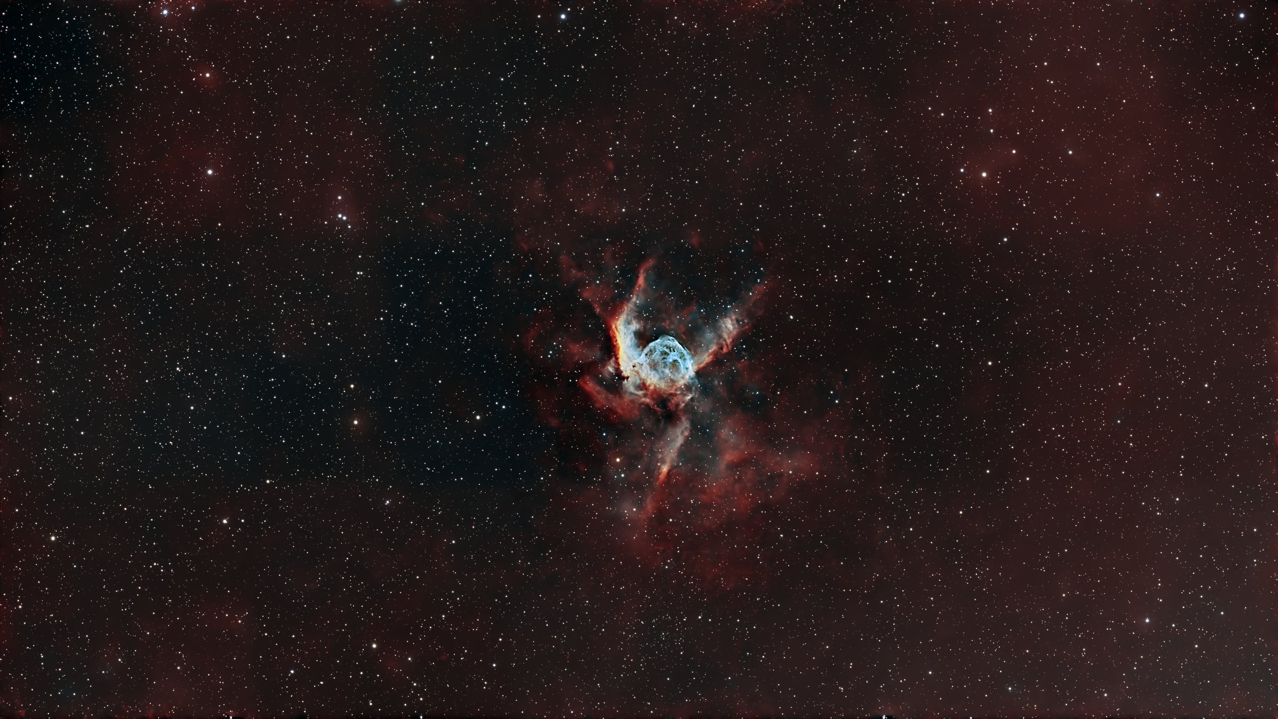 NGC 2359 Nébuleuse du casque de Thor, 11×600s - Askar 71F et ASI585MC