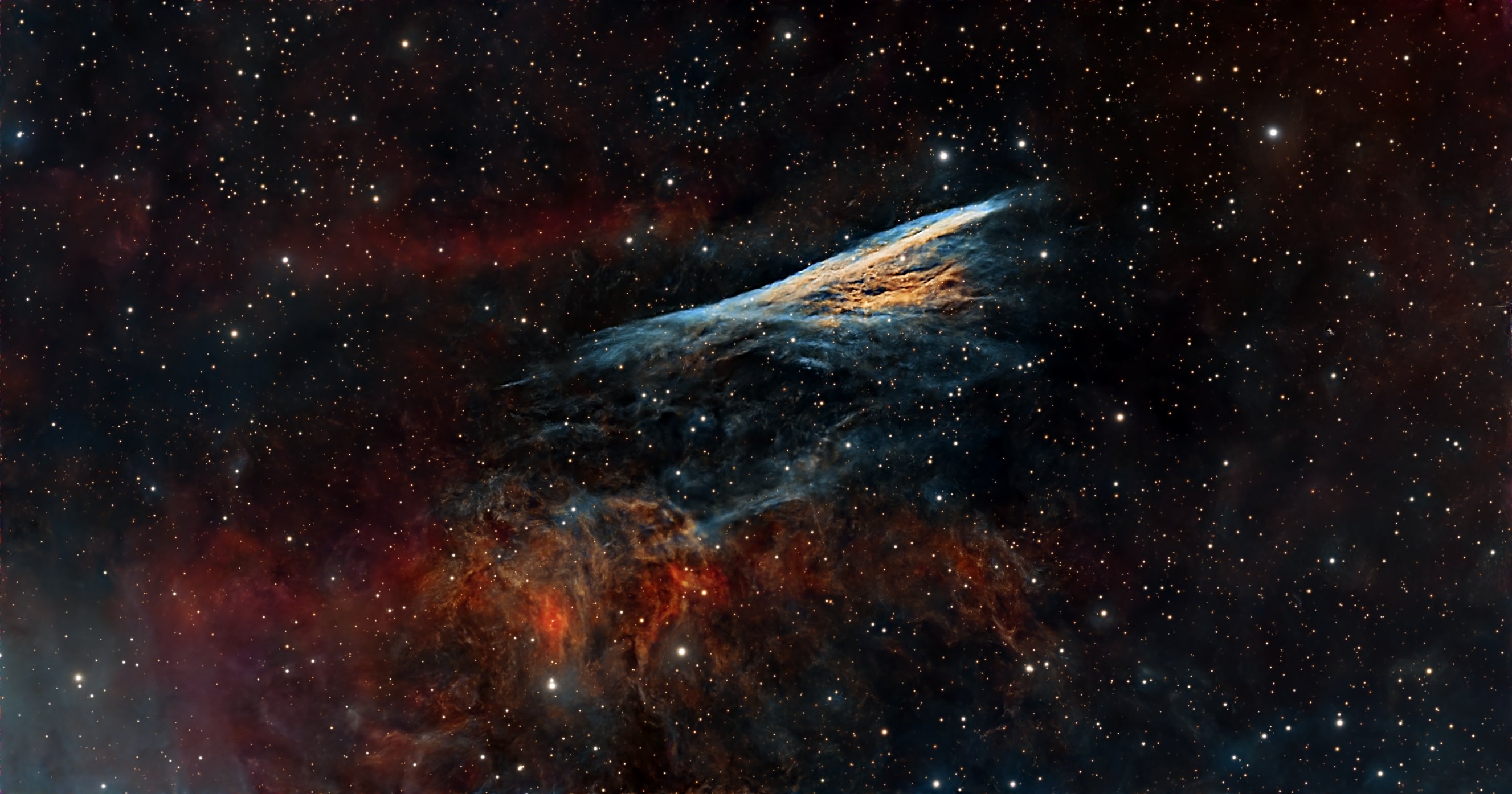 NGC 2736 Nébuleuse du Crayon, 29×300s + 30×600s - Askar 71F et ASI585MC