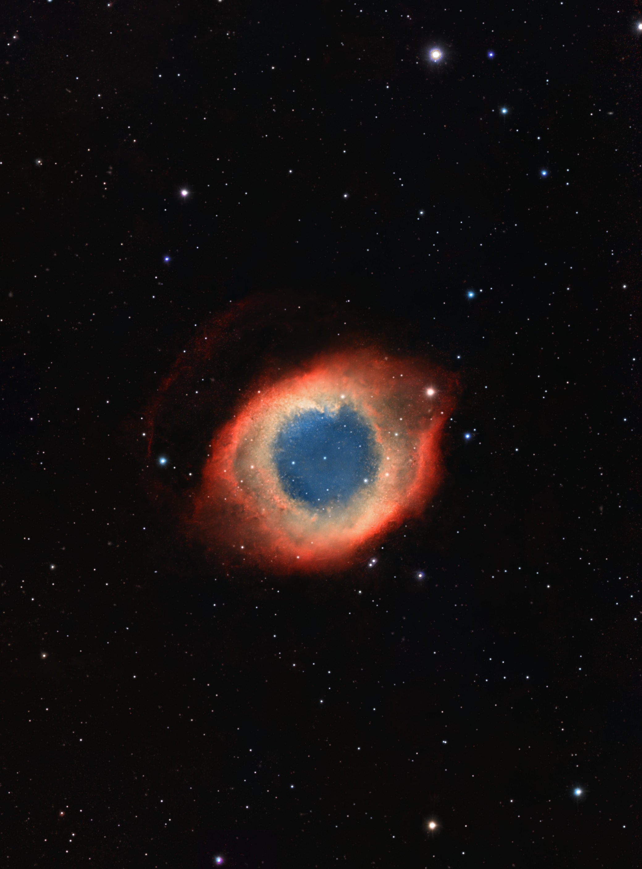 NGC 7293 Nébuleuse de l'œil de Dieu, 414×20s - Seestar S50